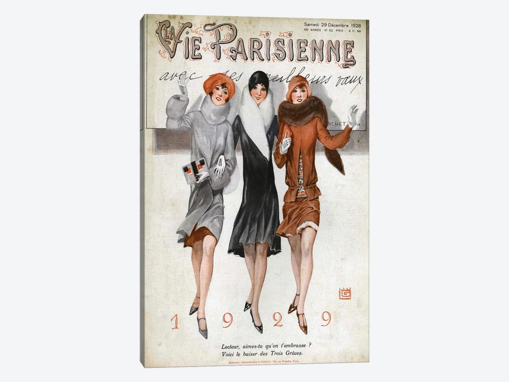1928 La Vie Parisienne Magazine Cover 1-piece Art Print