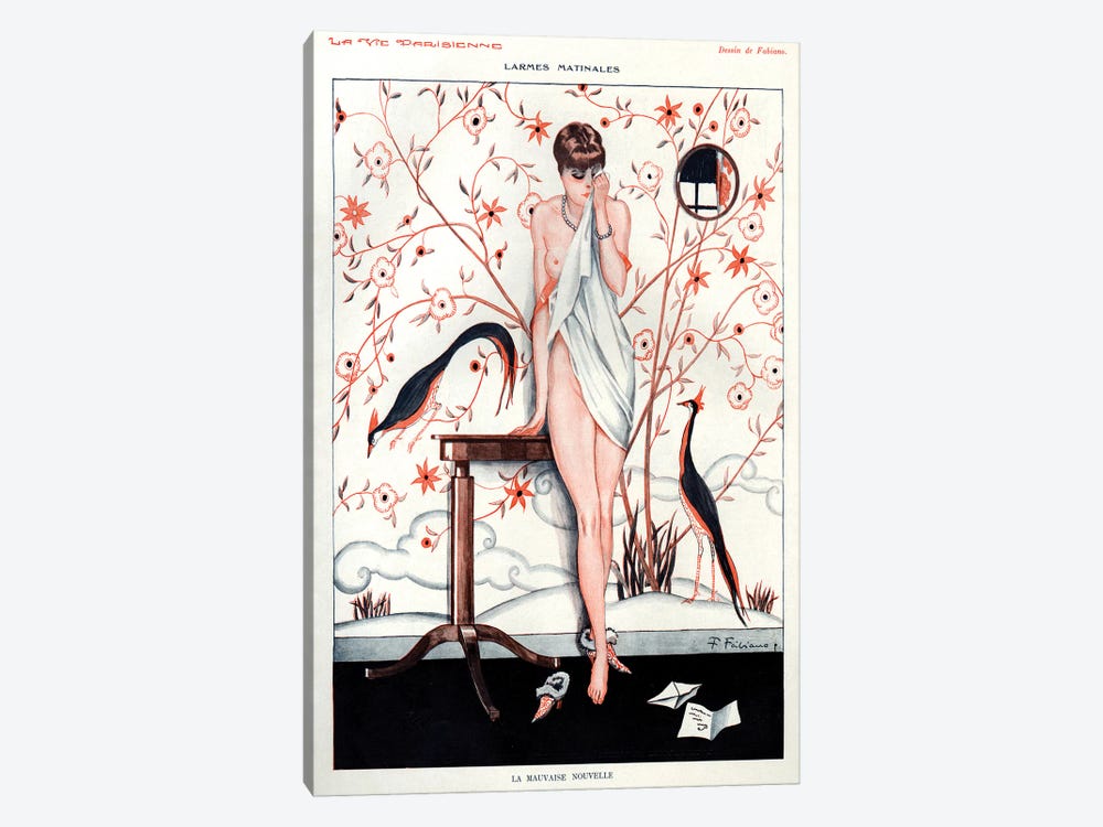 1928 La Vie Parisienne Magazine Plate by The Advertising Archives 1-piece Canvas Wall Art