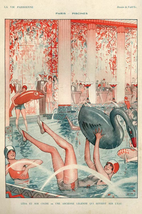 1928 La Vie Parisienne Magazine Plate