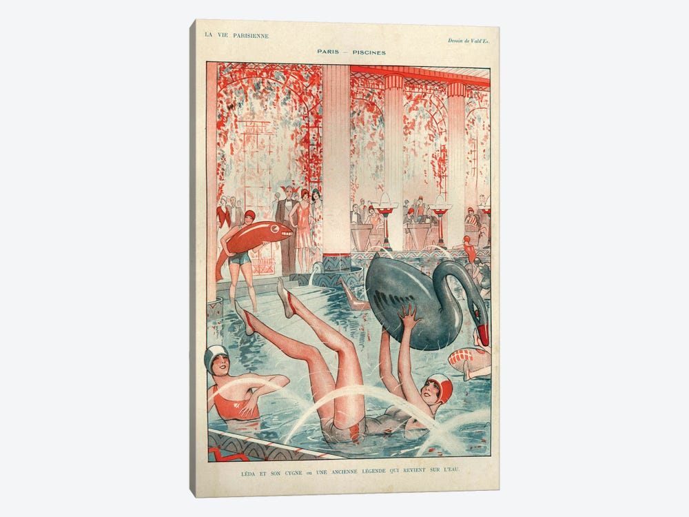 1928 La Vie Parisienne Magazine Plate by The Advertising Archives 1-piece Canvas Print
