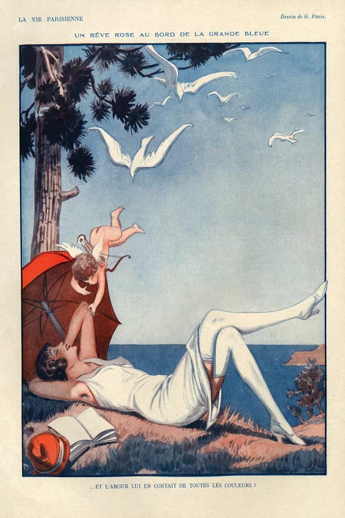 1928 La Vie Parisienne Magazine Plate