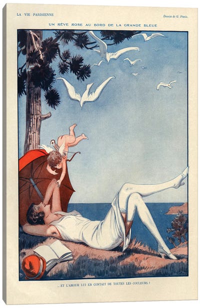 1928 La Vie Parisienne Magazine Plate Canvas Art Print