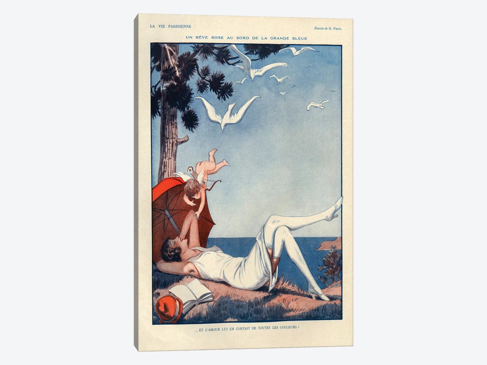 1928 La Vie Parisienne Magazine Plate by The Advertising Archives 1-piece Canvas Art Print