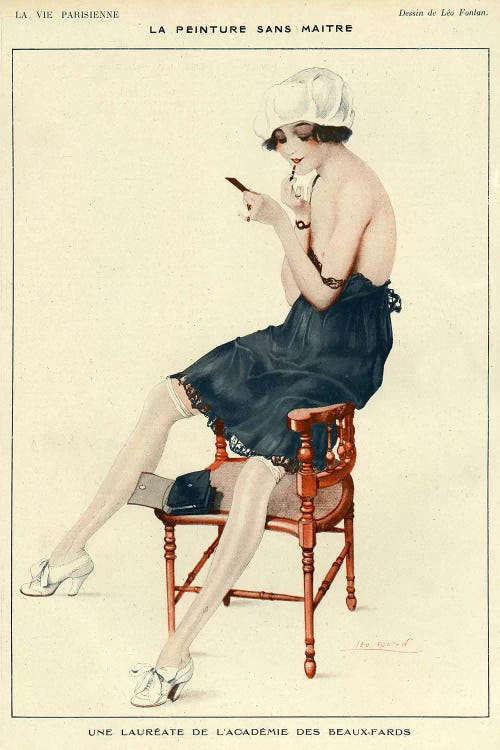 1918 La Vie Parisienne Magazine Plate