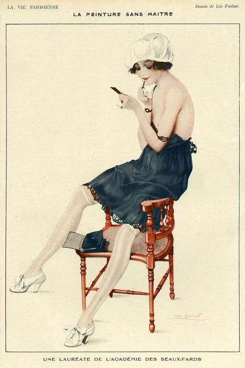 1918 La Vie Parisienne Magazine Plate by Leo Fontan wall art