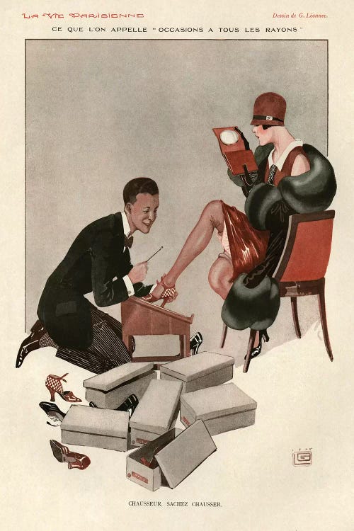 1928 La Vie Parisienne Magazine Plate