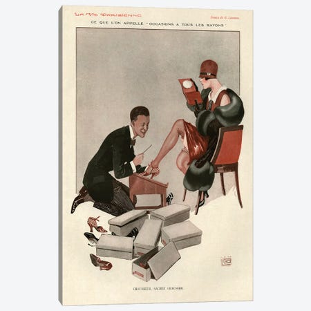 1928 La Vie Parisienne Magazine Plate Canvas Print #TAA150} by The Advertising Archives Art Print