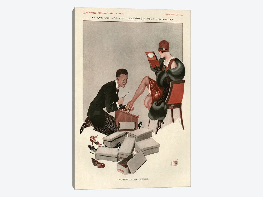 1928 La Vie Parisienne Magazine Plate by The Advertising Archives 1-piece Canvas Print
