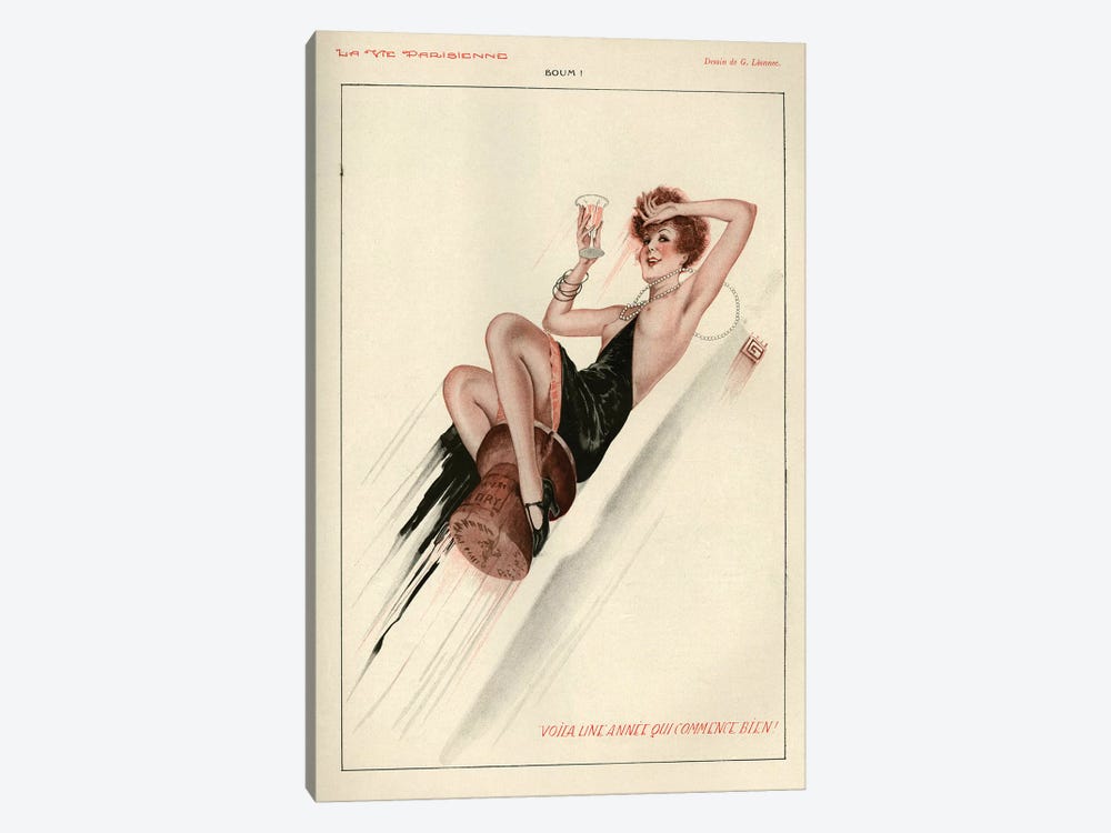 1928 La Vie Parisienne Magazine Plate by The Advertising Archives 1-piece Canvas Art