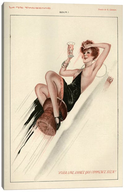 1928 La Vie Parisienne Magazine Plate Canvas Art Print