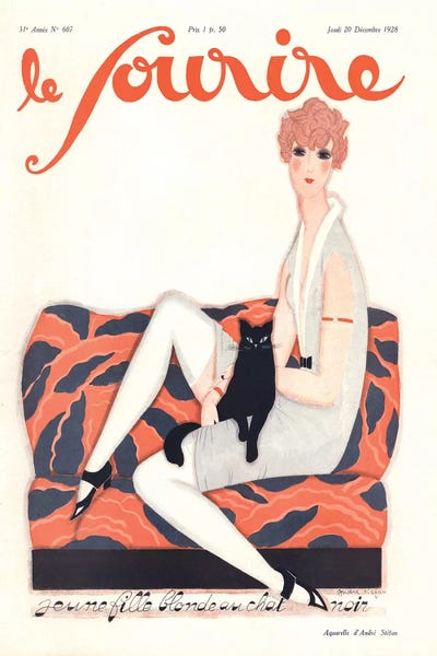 The Advertising Archives: 1928 Le Sourire I Cover by The Advertising Archives