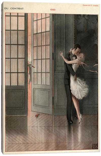 1929 La Vie Parisienne Magazine Plate Canvas Art Print