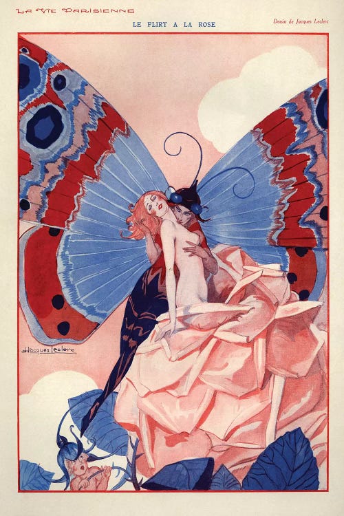 1929 La Vie Parisienne Magazine Plate