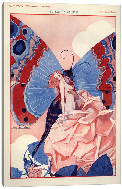 1929 La Vie Parisienne Magazine Plate Canvas Art Print - The Advertising Archives
