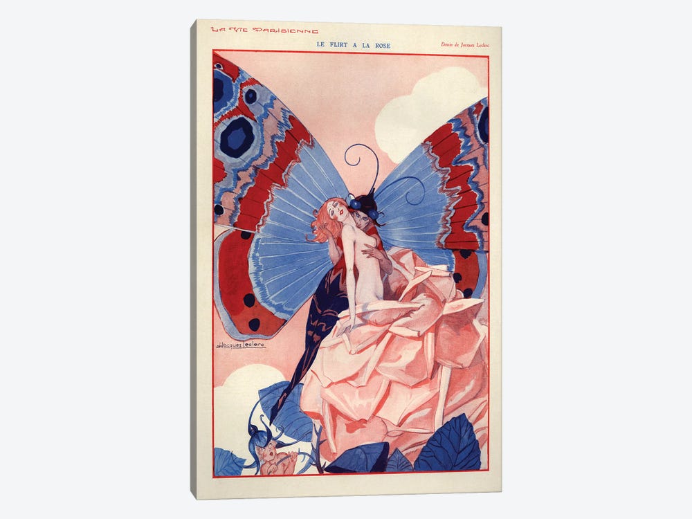 1929 La Vie Parisienne Magazine Plate by The Advertising Archives 1-piece Canvas Art Print