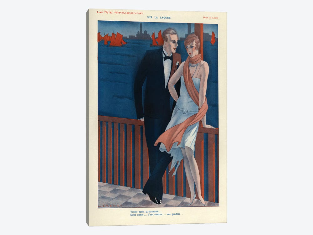 1929 La Vie Parisienne Magazine Plate by The Advertising Archives 1-piece Canvas Artwork