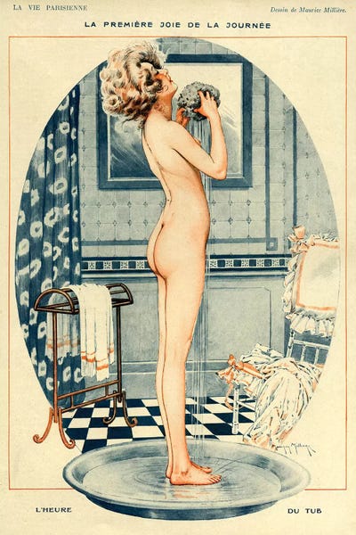 The Advertising Archives: 1918 La Vie Parisienne Magazine Plate by Maurice Milliere