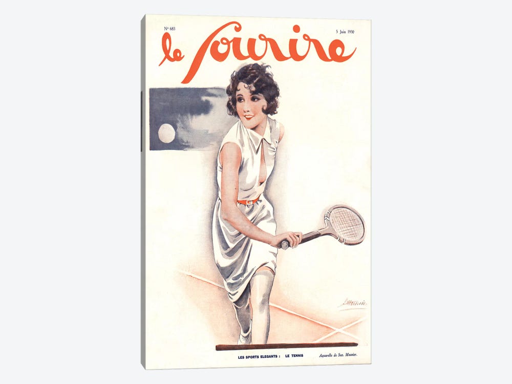 1930s Le Sourire Magazine Cover by The Advertising Archives 1-piece Canvas Print