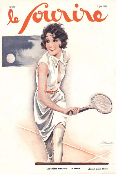 Tennis: 1930s Le Sourire IV Cover by The Advertising Archives