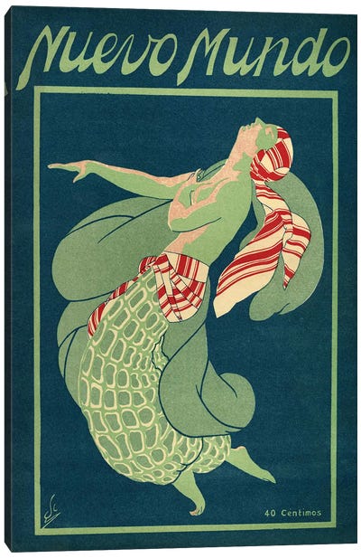 1931 Nuevo Mundo Magazine Cover Canvas Art Print