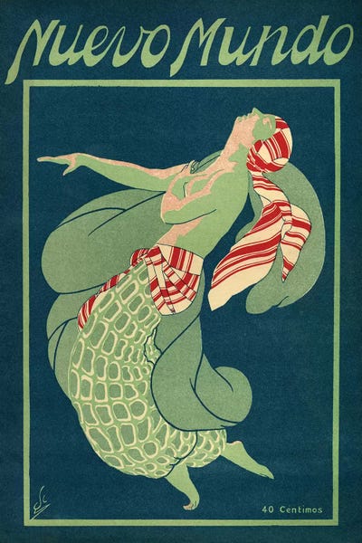 The Advertising Archives: 1931 Nuevo Mundo Magazine Cover by The Advertising Archives