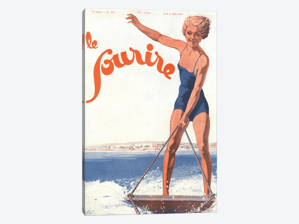 1932 Le Sourire Magazine Cover by The Advertising Archives 1-piece Canvas Art