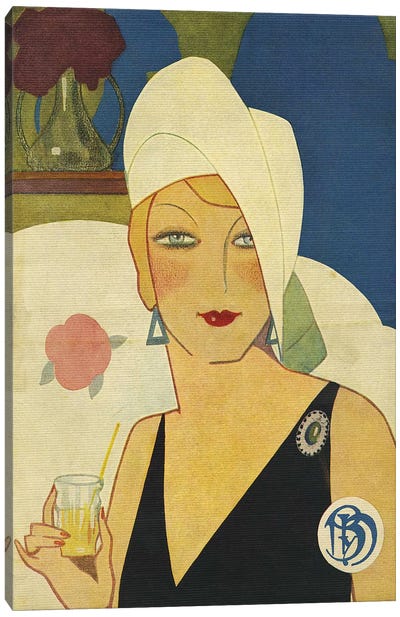 1935 Blanco y Negro Magazine Cover Canvas Art Print