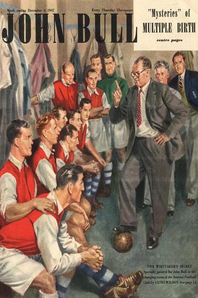 Soccer: 1947 John Bull Cover I by The Advertising Archives