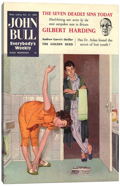 1950 John Bull Magazine Cover Canvas Art Print - The Advertising Archives