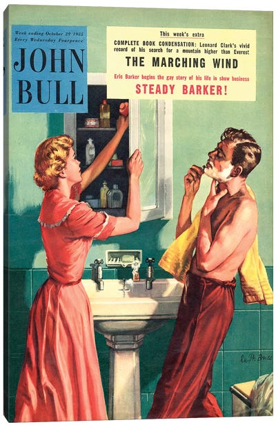 1955 John Bull Magazine Cover Canvas Art Print - The Advertising Archives