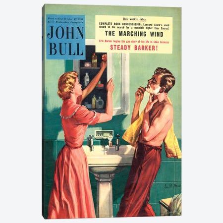 1955 John Bull Magazine Cover Canvas Print #TAA178} by The Advertising Archives Canvas Print