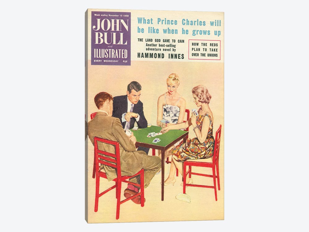 1958 John Bull Magazine Cover by The Advertising Archives 1-piece Canvas Art