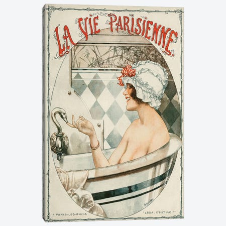 1919 La Vie Parisienne Magazine Cover Canvas Print #TAA17} by Cheri Herouard Canvas Print