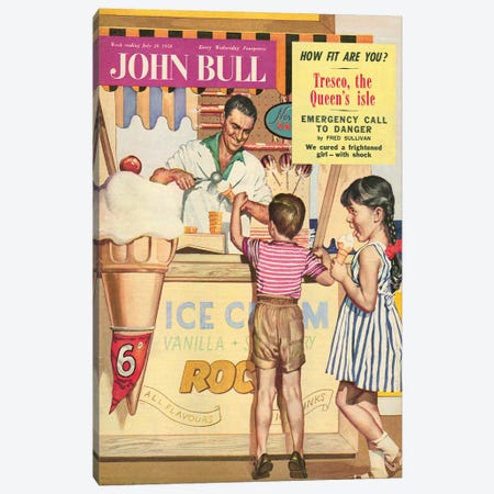 1958 John Bull Magazine Cover Canvas Print #TAA180} by The Advertising Archives Canvas Artwork