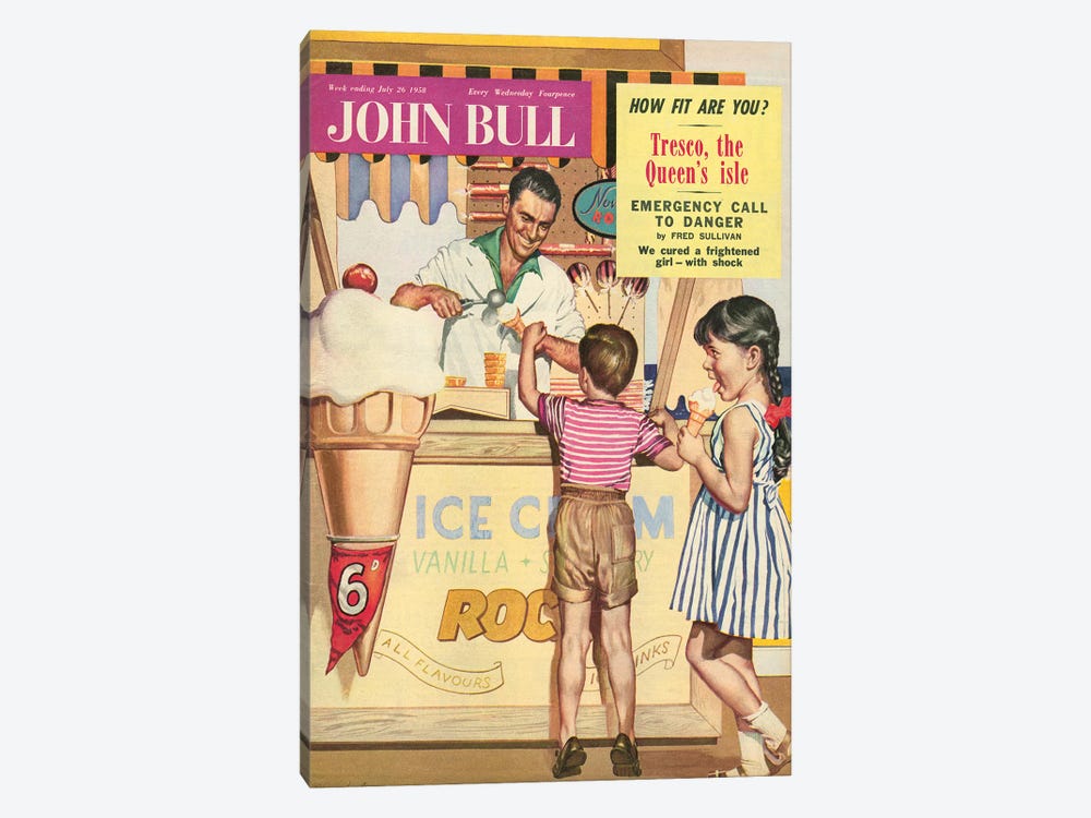 1958 John Bull Magazine Cover by The Advertising Archives 1-piece Canvas Artwork