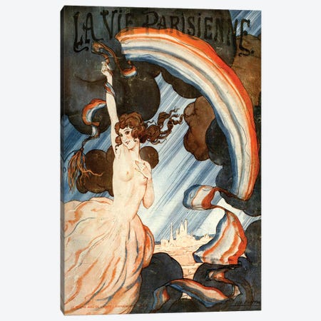 1923 La Vie Parisienne Magazine Cover Canvas Print #TAA184} by Leo Fontan Canvas Art Print