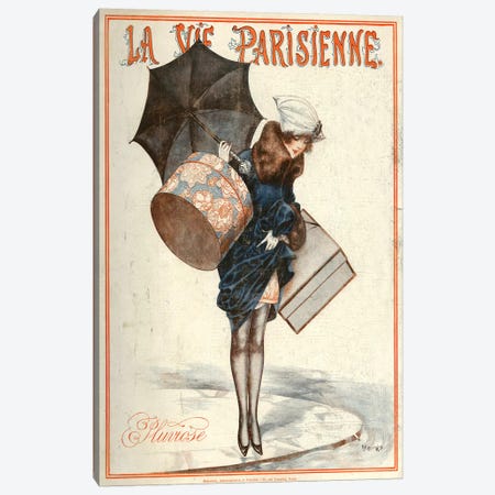 1923 La Vie Parisienne Magazine Cover Canvas Print #TAA185} by Cheri Herouard Canvas Art Print