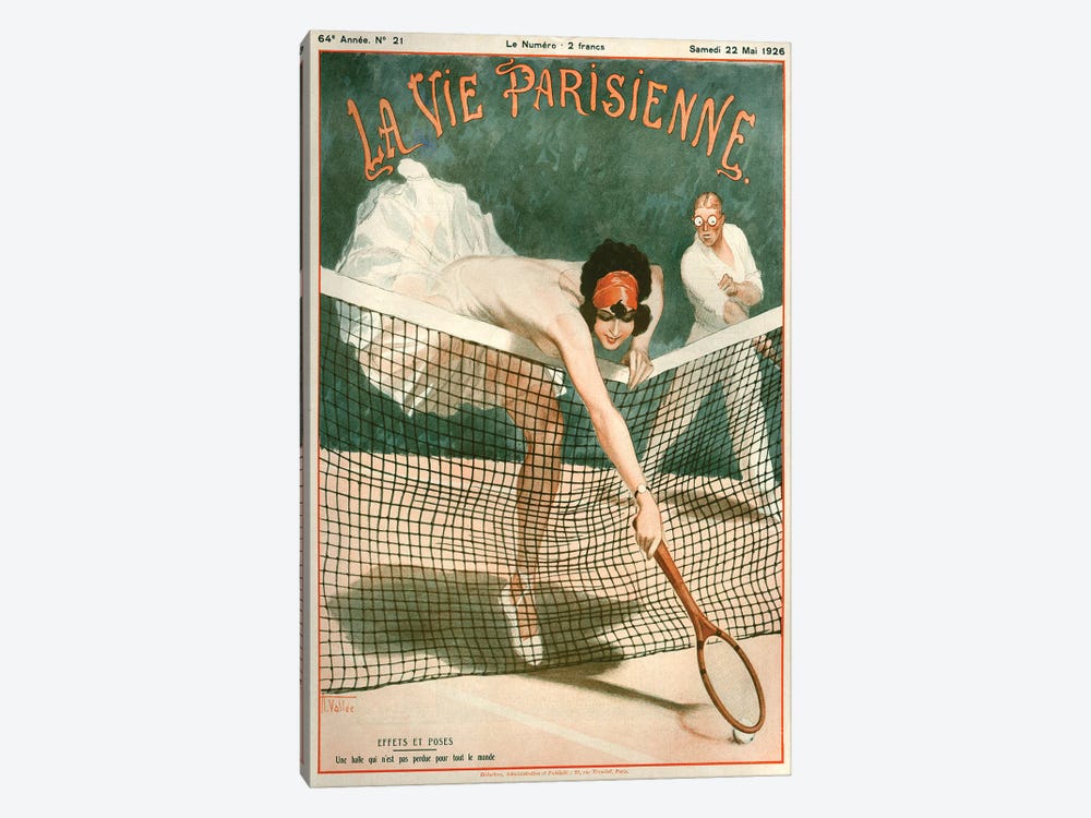 1924 La Vie Parisienne Magazine Cover by Armand Vallee 1-piece Canvas Art