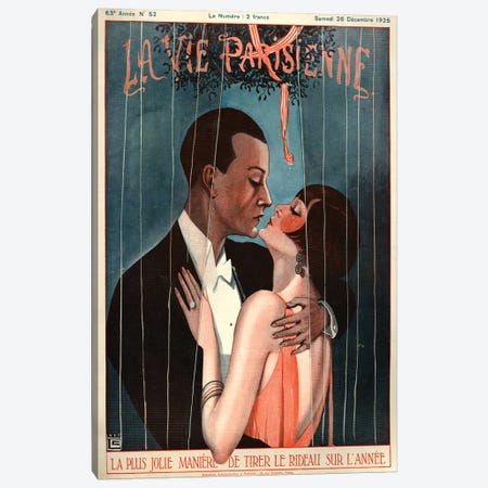 1925 La Vie Parisienne Magazine Cover Canvas Print #TAA188} by Georges Leonnec Canvas Wall Art