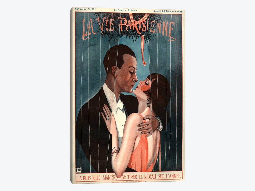 1925 La Vie Parisienne Magazine Cover 1-piece Canvas Artwork