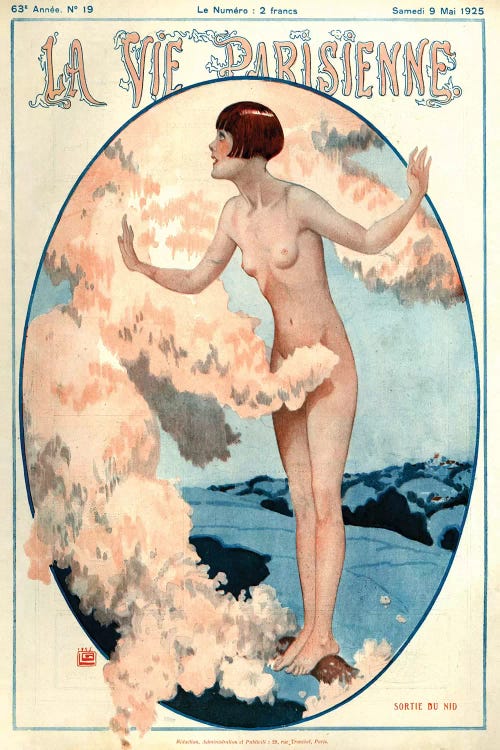 1925 La Vie Parisienne Magazine Cover