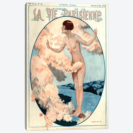 1925 La Vie Parisienne Magazine Cover Canvas Print #TAA190} by Georges Leonnec Canvas Print