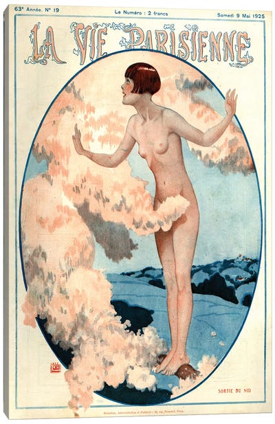 1925 La Vie Parisienne Magazine Cover Canvas Art Print