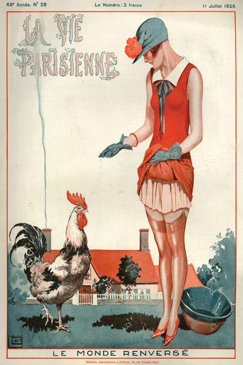 1925 La Vie Parisienne Magazine Cover