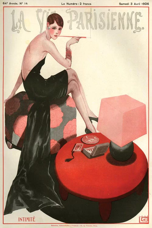 1926 La Vie Parisienne Magazine Cover