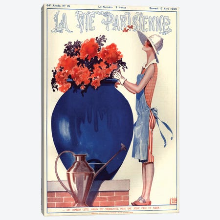 1926 La Vie Parisienne Magazine Cover Canvas Print #TAA195} by Georges Leonnec Canvas Artwork