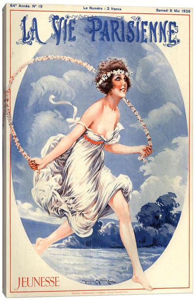 1926 La Vie Parisienne Magazine Cover Canvas Art Print
