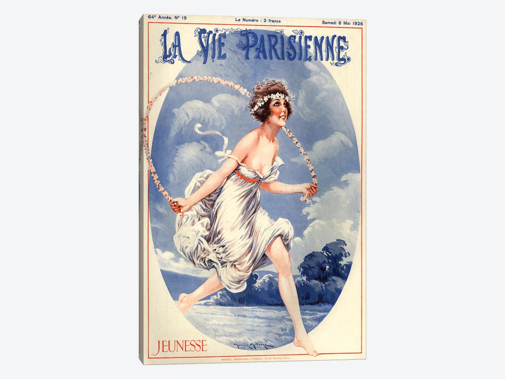 1926 La Vie Parisienne Magazine Cover by Maurice Milliere 1-piece Art Print