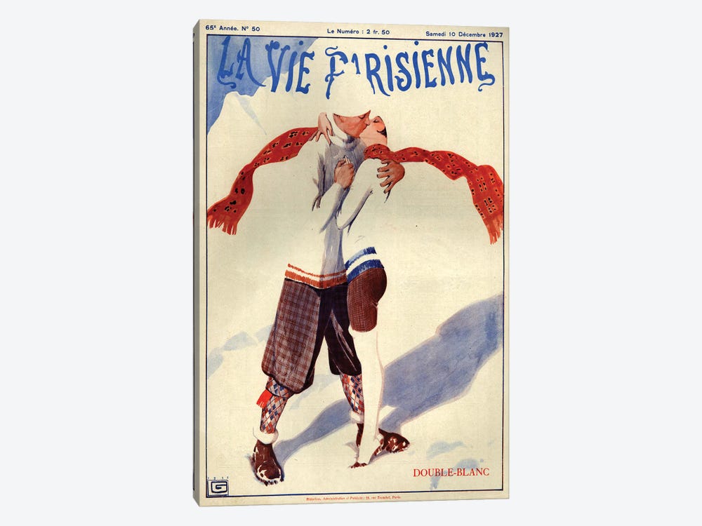 1927 La Vie Parisienne Magazine Cover by Georges Leonnec 1-piece Canvas Artwork