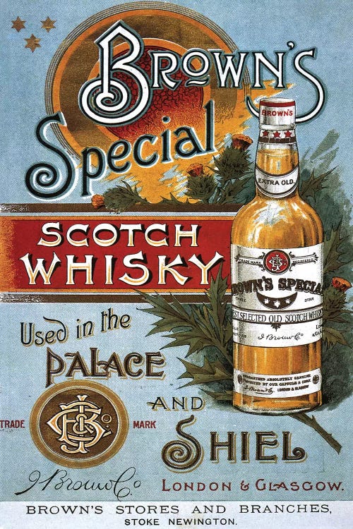 1890s Brown's Special Whisky Advert